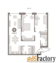 2 - комн.  квартира, 93.33 м², 2/15 эт.