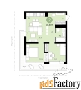 1 - комн.  квартира, 54.7 м², 10/15 эт.