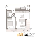 1 - комн.  квартира, 57.1 м², 14/16 эт.