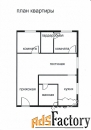 3 - комн.  квартира, 59.7 м², 2/2 эт.
