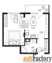 1 - комн.  квартира, 35.6 м², 4/4 эт.