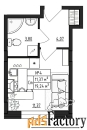 1 - комн.  квартира, 19.24 м², 1/4 эт.