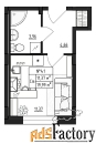 1 - комн.  квартира, 19.99 м², 1/4 эт.