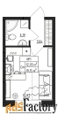 1 - комн.  квартира, 19.15 м², 1/4 эт.