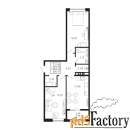 2 - комн.  квартира, 66.47 м², 6/9 эт.