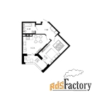 1 - комн.  квартира, 44.35 м², 2/9 эт.