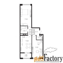 2 - комн.  квартира, 62.23 м², 1/9 эт.