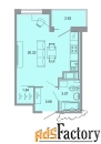 1 - комн.  квартира, 28.8 м², 15/15 эт.