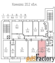 Комната 20.2 м² в 9-к, 3/7 эт.