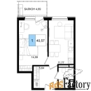 1 - комн.  квартира, 39.41 м², 3/9 эт.