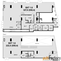 кафе,бары,рестораны, 550.4 м²