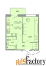 1 - комн.  квартира, 32 м², 15/15 эт.