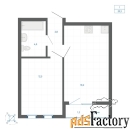 1 - комн.  квартира, 39 м², 15/22 эт.