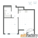 1 - комн.  квартира, 43 м², 2/15 эт.
