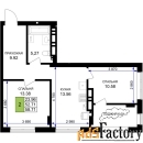 2 - комн.  квартира, 58.71 м², 3/7 эт.