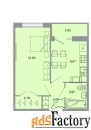 1 - комн.  квартира, 33.9 м², 16/20 эт.