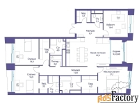4 - комн.  квартира, 152.9 м², 5/14 эт.