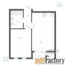 1 - комн.  квартира, 39.3 м², 9/22 эт.
