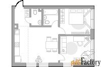 3 - комн.  квартира, 50.4 м², 18/23 эт.