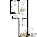 2 - комн.  квартира, 58.71 м², 7/7 эт.