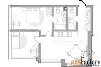 2 - комн.  квартира, 62.33 м², 9/39 эт.