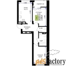 2 - комн.  квартира, 58.71 м², 2/7 эт.