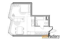 1 - комн.  квартира, 34.91 м², 26/39 эт.
