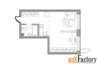 1 - комн.  квартира, 38.12 м², 5/39 эт.