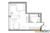 1 - комн.  квартира, 33.01 м², 9/39 эт.