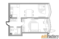 1 - комн.  квартира, 52.18 м², 26/39 эт.