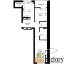 2 - комн.  квартира, 59.27 м², 6/7 эт.