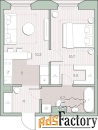 1 - комн.  квартира, 39.2 м², 3/13 эт.