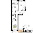 2 - комн.  квартира, 60.77 м², 4/7 эт.