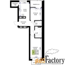 2 - комн.  квартира, 59.93 м², 3/7 эт.