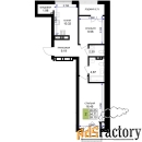 2 - комн.  квартира, 59.1 м², 7/7 эт.