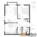 2 - комн.  квартира, 45.78 м², 4/4 эт.