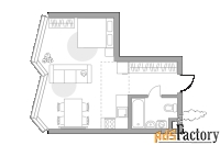 1 - комн.  квартира, 34.69 м², 34/39 эт.