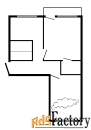2 - комн.  квартира, 45 м², 3/5 эт.