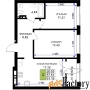 2 - комн.  квартира, 61.18 м², 7/7 эт.