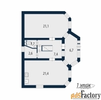 дом 175 м² на участке 7 сот.