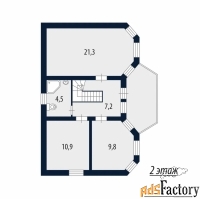 дом 175 м² на участке 7 сот.