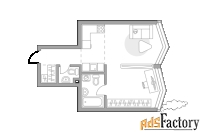 1 - комн.  квартира, 41.82 м², 9/39 эт.