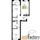 2 - комн.  квартира, 63.39 м², 3/7 эт.