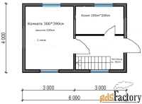 дом 39 м² на участке 2.36 сот.