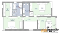 коттедж 195.7 м² на участке 6 сот.