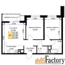 2 - комн.  квартира, 56.45 м², 11/16 эт.