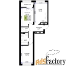2 - комн.  квартира, 63.43 м², 2/7 эт.