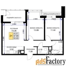 2 - комн.  квартира, 60 м², 15/16 эт.