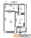1 - комн.  квартира, 41 м², 5/10 эт.