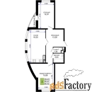 2 - комн.  квартира, 66.42 м², 4/19 эт.